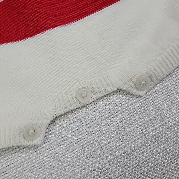 Hope & Henry Nautical Stripes July 4th Knit Tank Bubble Romper 3-6M - Picture 4 of 12